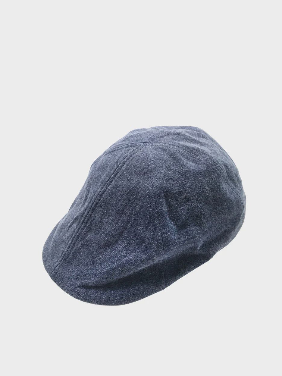 Benton Distressed Cotton Pub Cap, Colour: Blue, Size: Medium