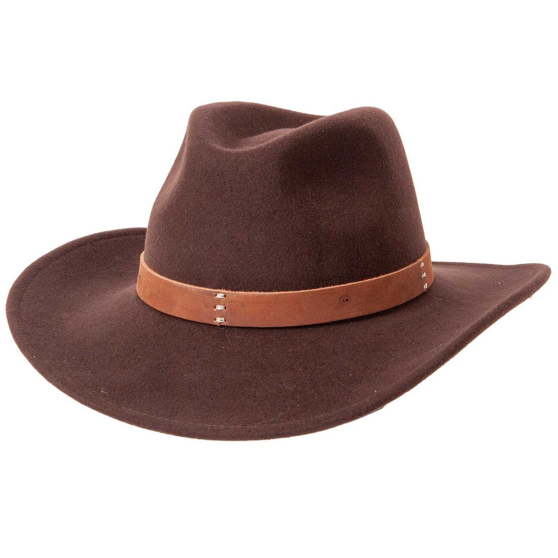 Scout Felt Fedora Hat, Colour: Brown, Size: Medium