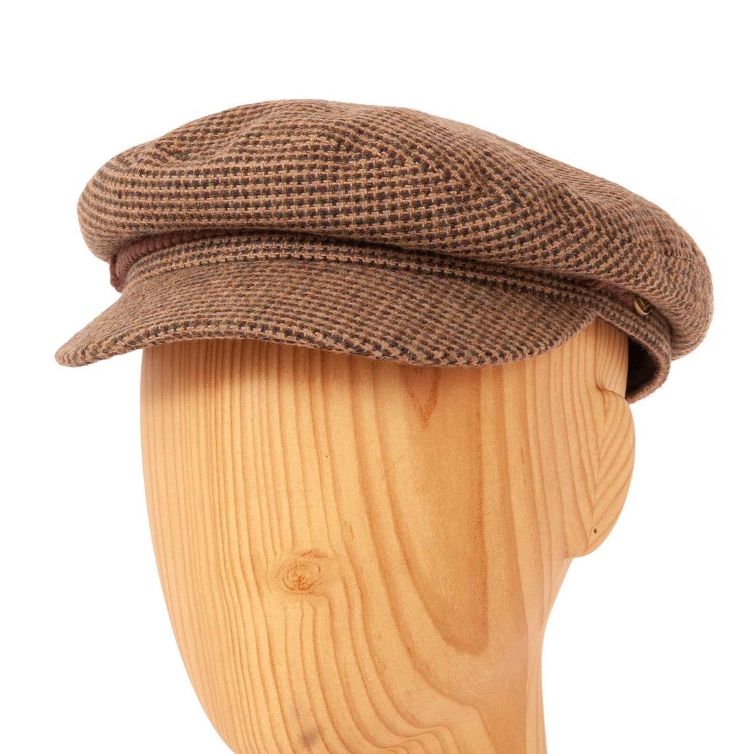 Fiddler Wool Fishermans Cap, Colour: Brown, Size: Medium