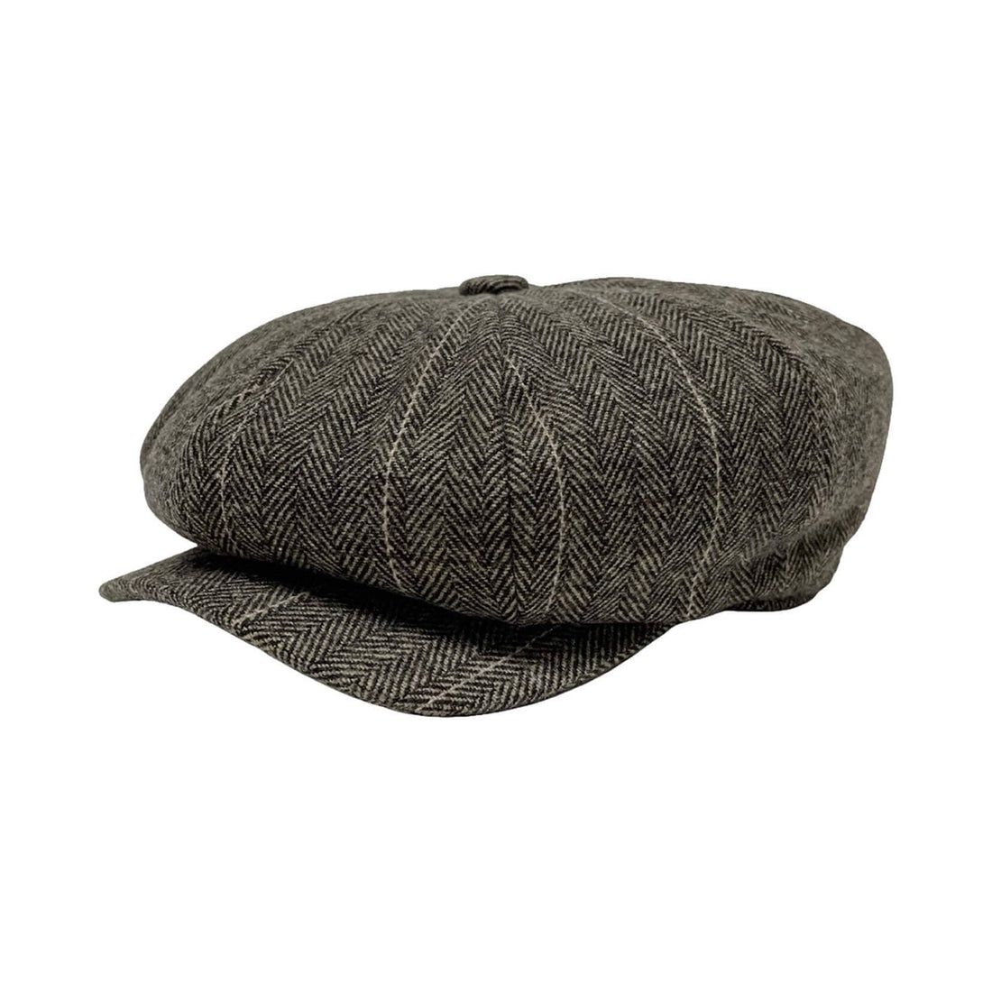 Argo 8 Panel Newsboy Cap, Colour: Brown, Size: S/M