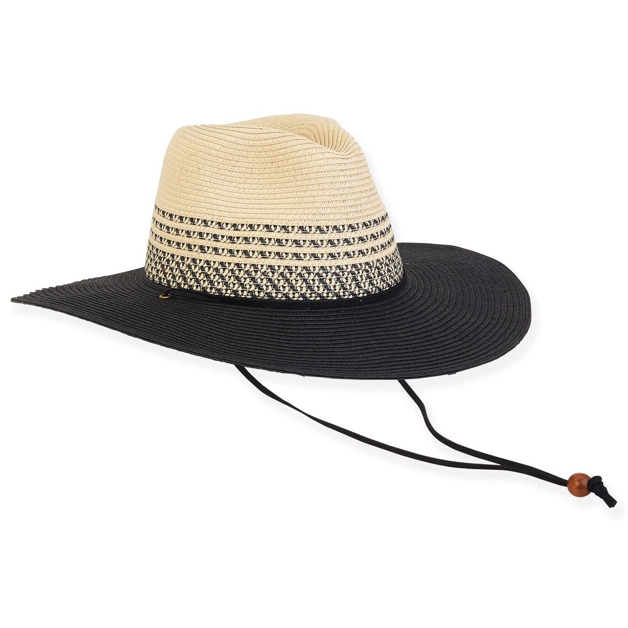 HH2902 | Straw Safari Hat, Colour: Black B, Size: O/S