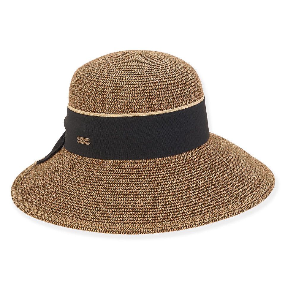 HH2713 | Paper Braid Backless | Brim: 4", Colour: Black B, Size: O/S