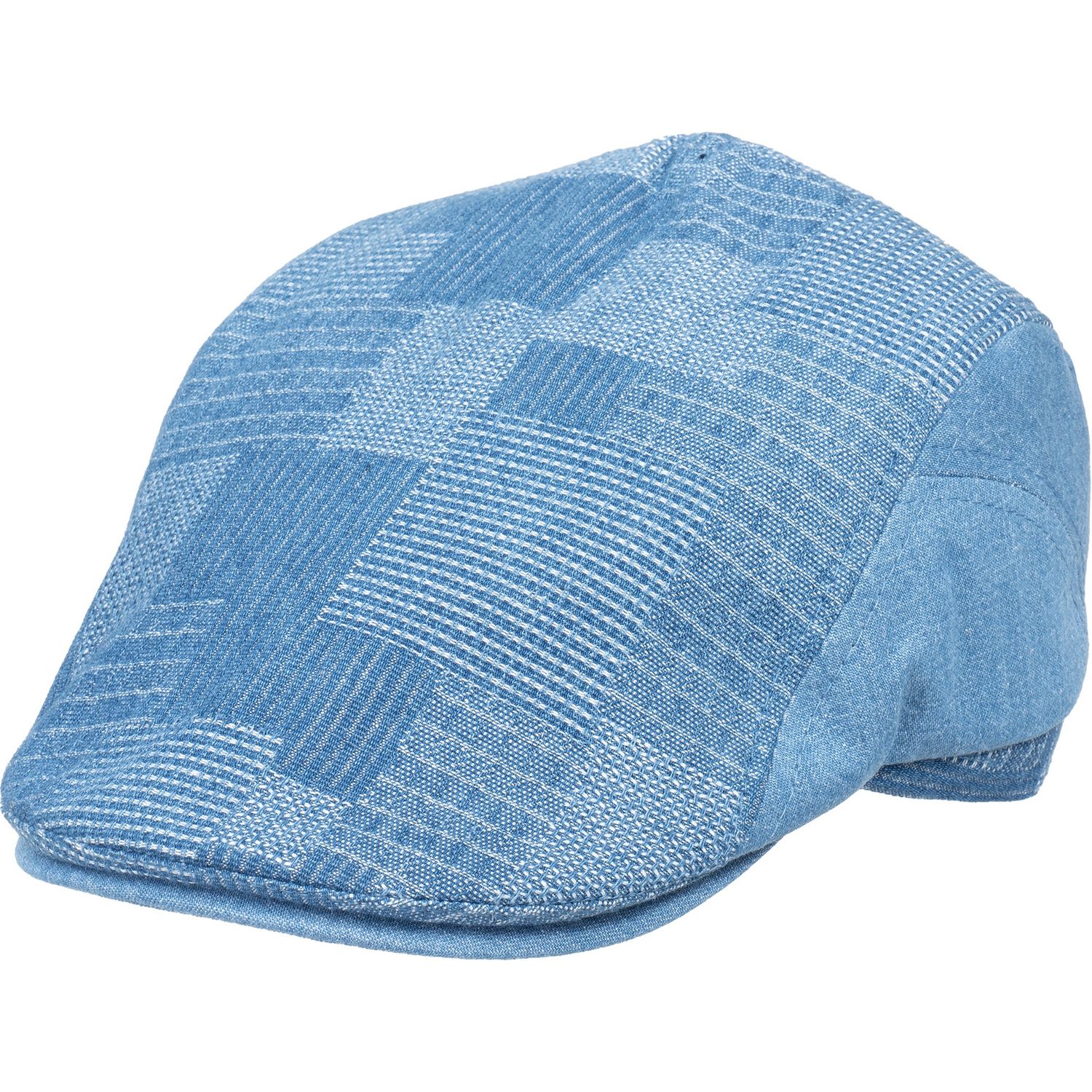 Shiloh Patchwork Denim Ivy Cap, Colour: Denim, Size: Medium