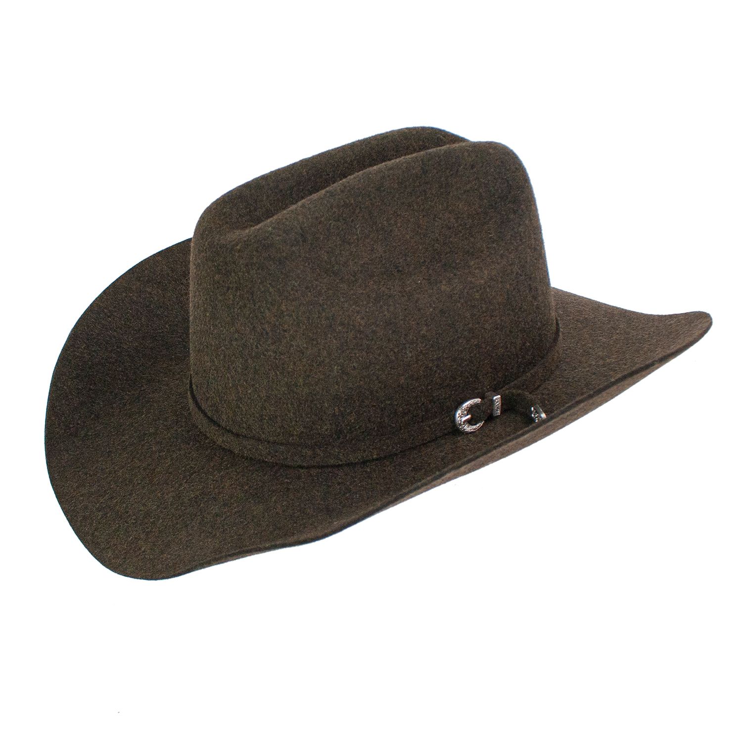 Wallen Wool Felt Western Hat, Colour: Dark Brown, Size: One-Size