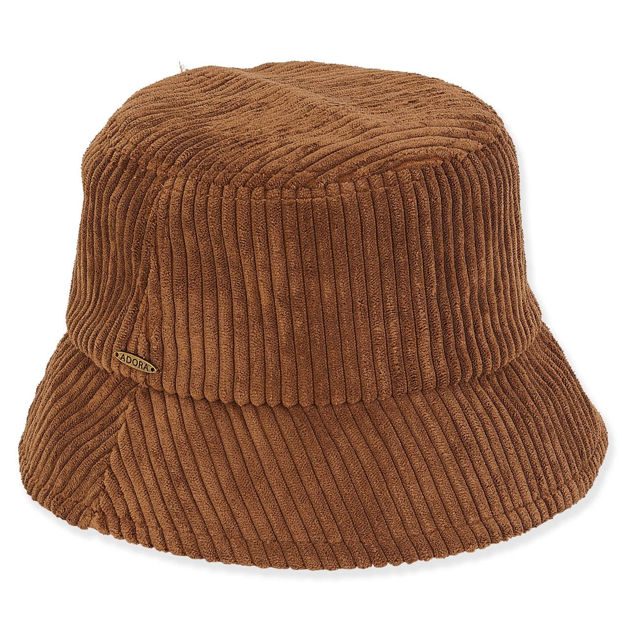 AD1501 Corduroy Bucket, Colour: B Brown, Size: OSFM Adjustable