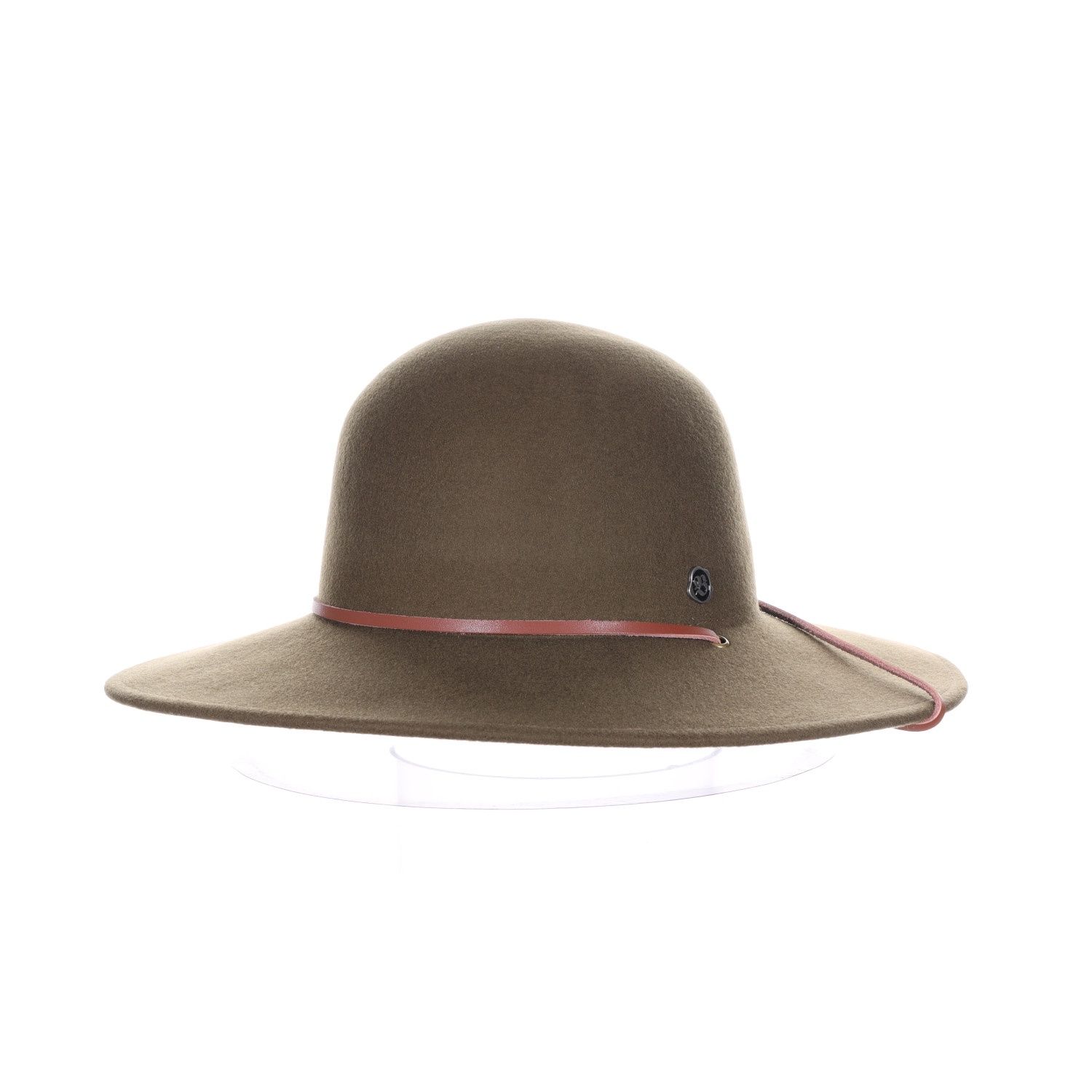 Humble Quest Wool Felt Open Crown Hat, Colour: Olive, Size: OSFM Adjustable