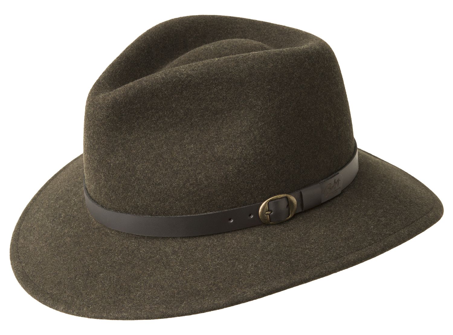 Briar Merino Wool Teardrop Fedora Hat, Colour: Woodland Mix, Size: Small