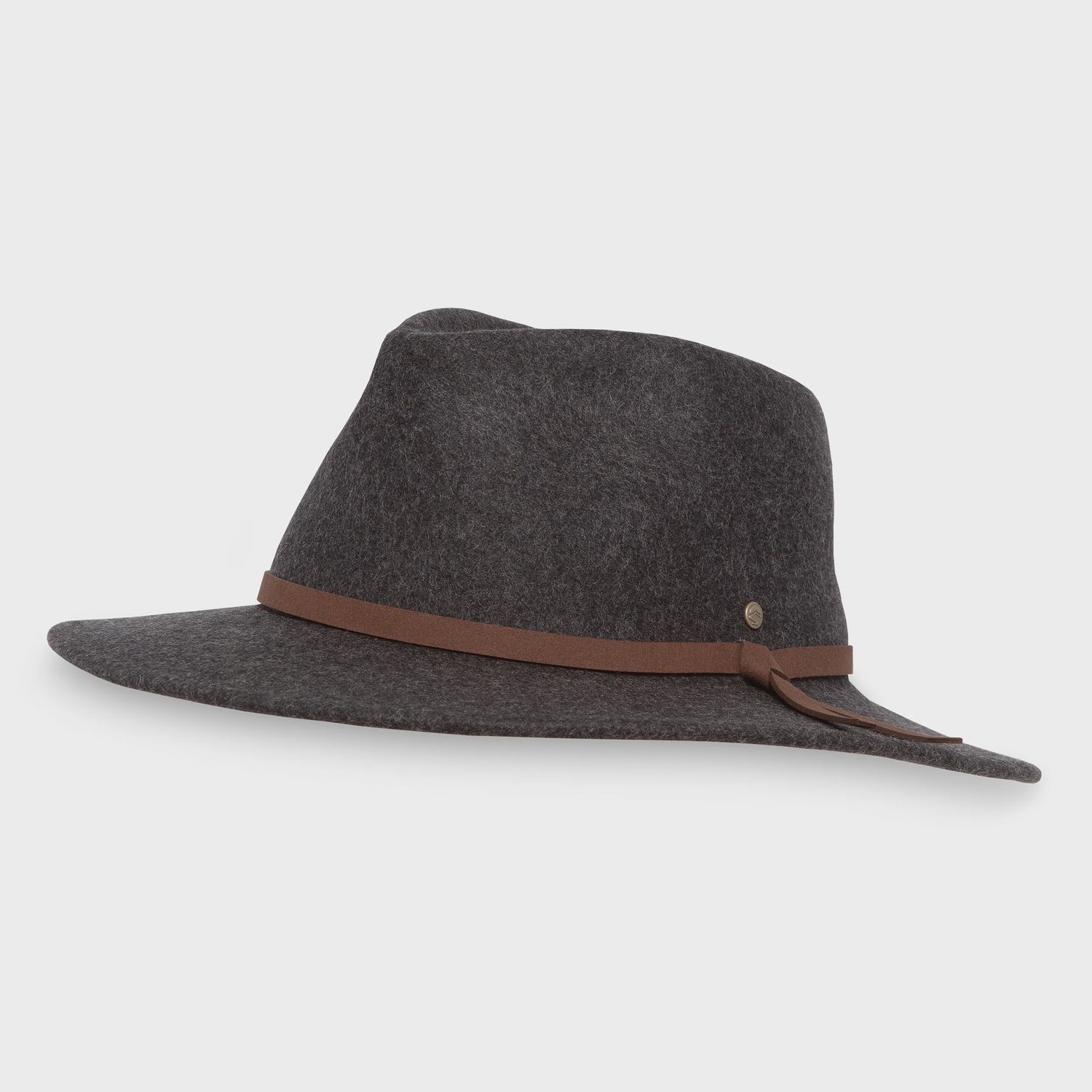 Quinn Wool Felt Hat, Colour: Dark Heathered Grey, Size: Medium