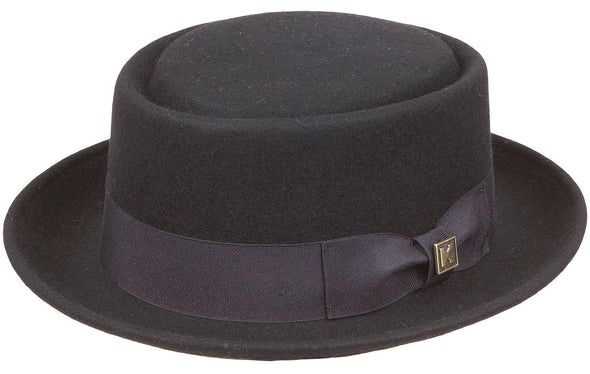 Pork Pie Wool Felt, Colour: Black, Size: Medium