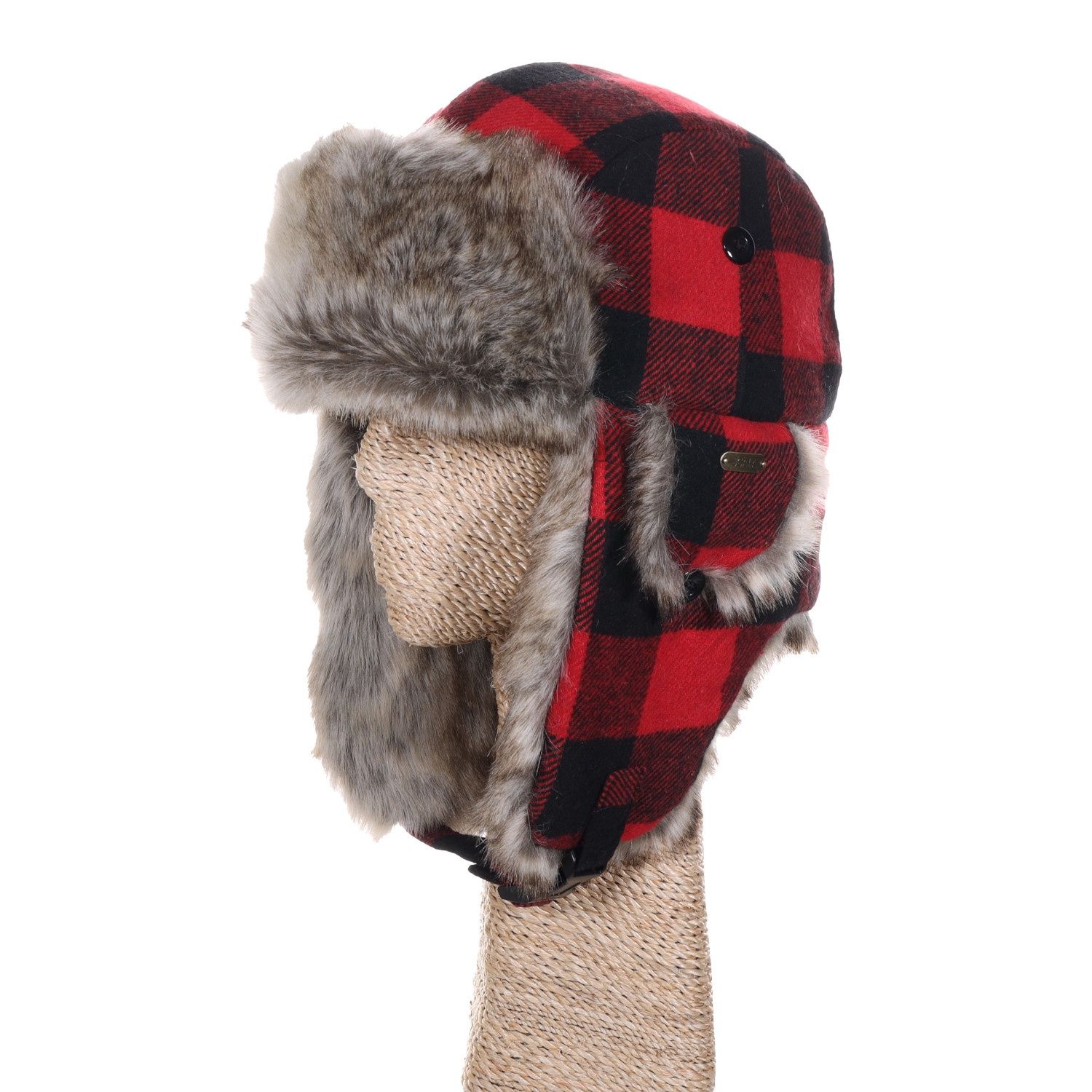 Saint Cloud Wool Blend Trooper Hat, Colour: Red, Size: S/M