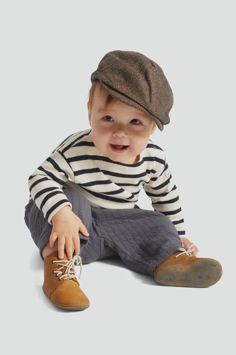 Baby Brood Snap Cap, Colour: Brown/Khaki, Size: O/S