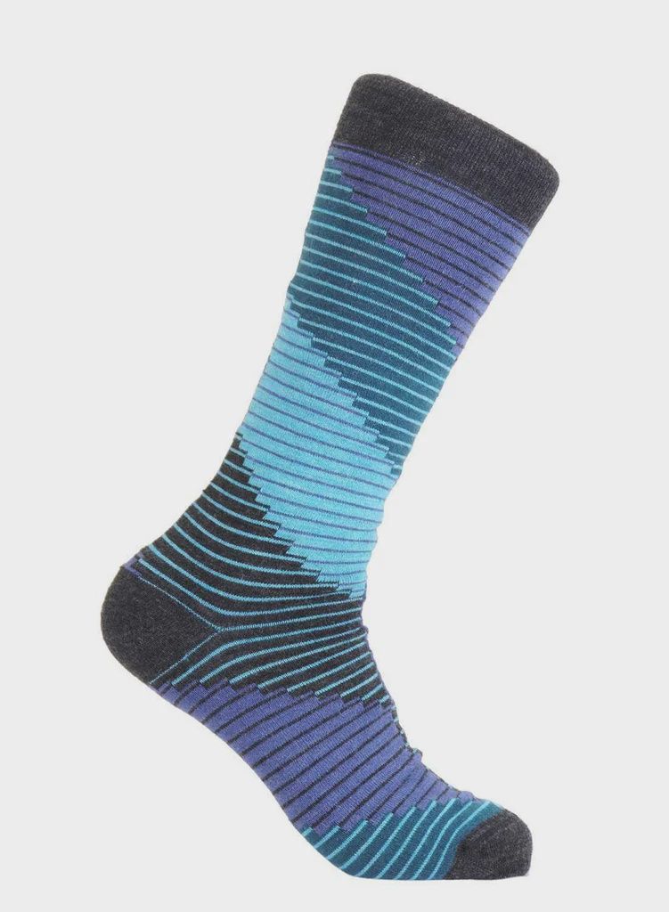 Alpaca Socks - Tetris - Aqua, Size: Small