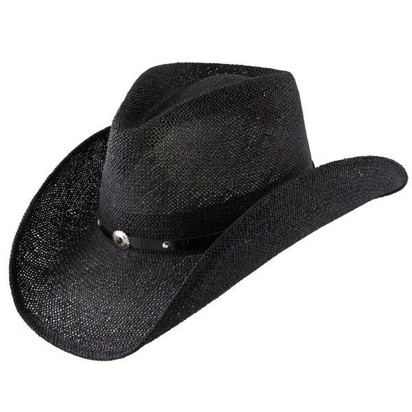 Onyx Shapeable Straw Cowboy Hat, Size: Small
