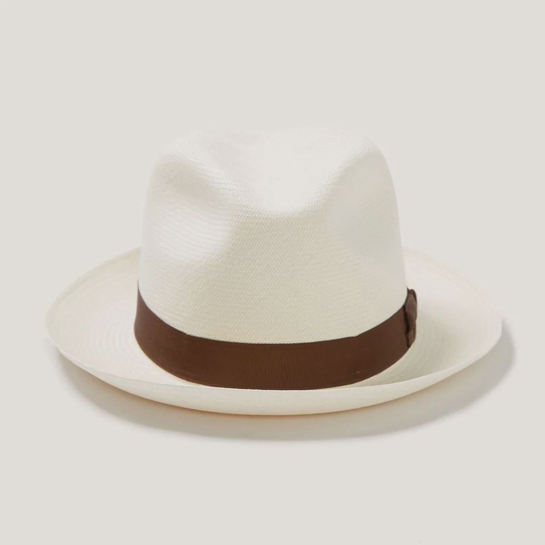 Ibarra Panama Fedora Hat | Grade 20, Colour: Bleach, Size: 7