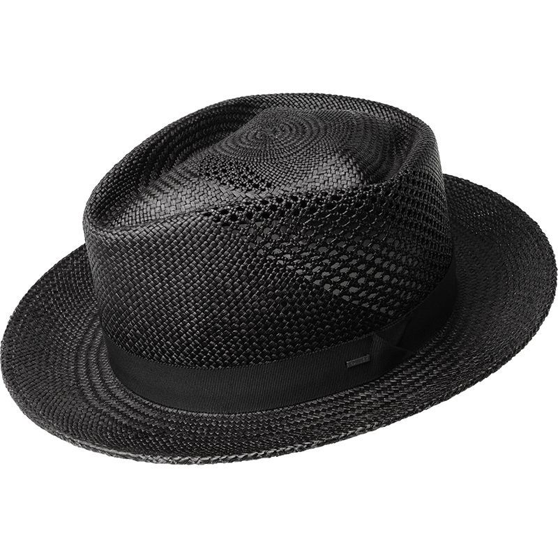 Hurtle Genuine Handwoven Panama Hat, Colour: Black, Size: Small