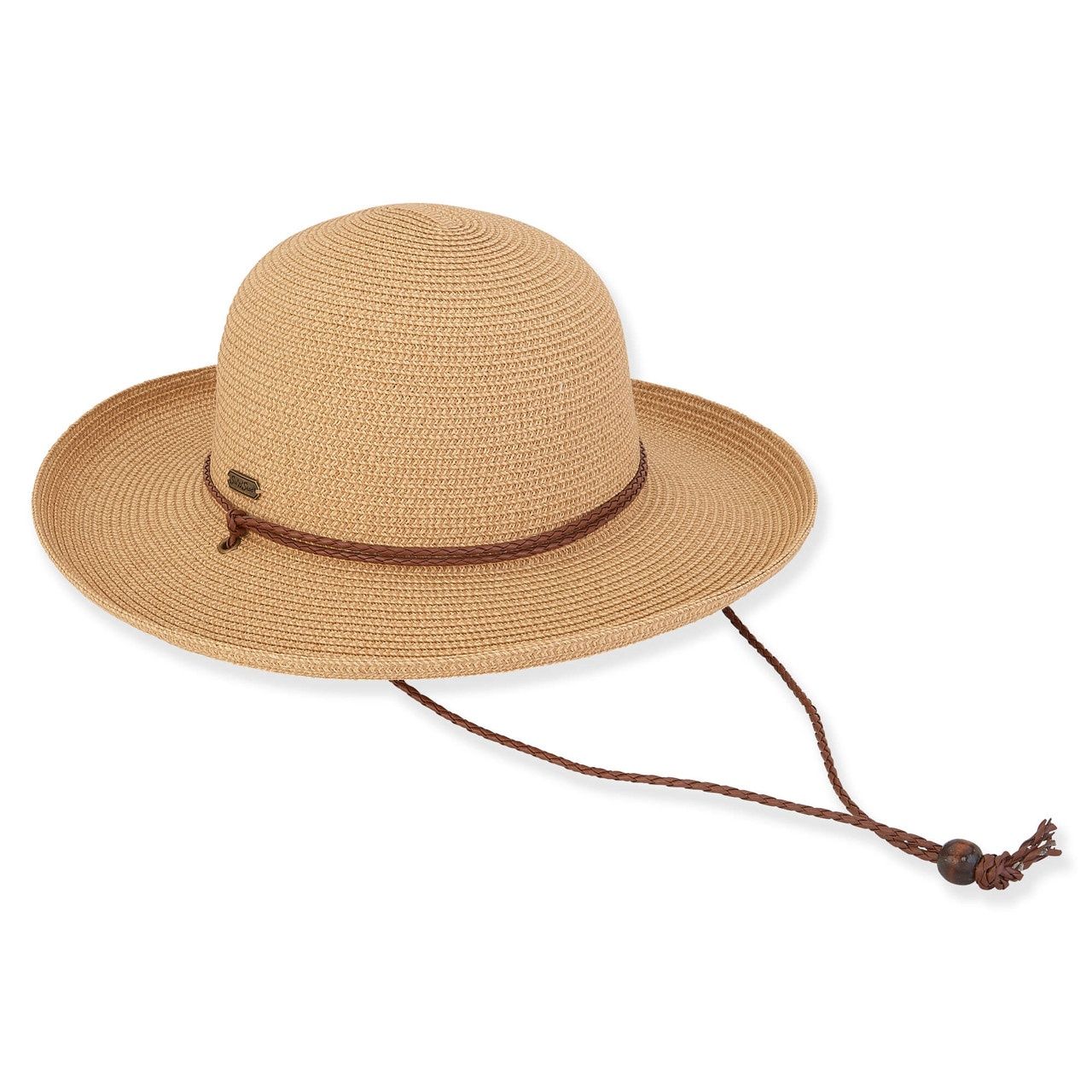 HH2997 Londyn Paper Braid Up Brim Hat, Colour: Tan B, Size: O/S