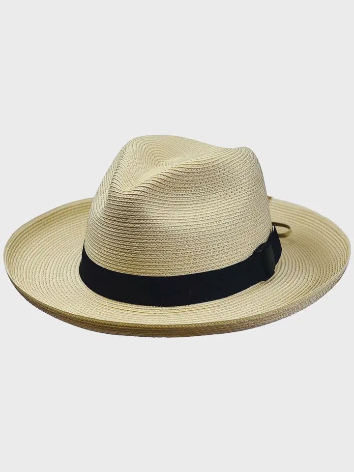 Joe Fedora Packable Panama Hat, Colour: Natural, Size: Small