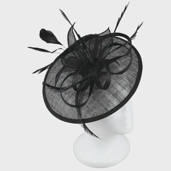 4845 | Fascinator Headband, Colour: Black, Size: O/S