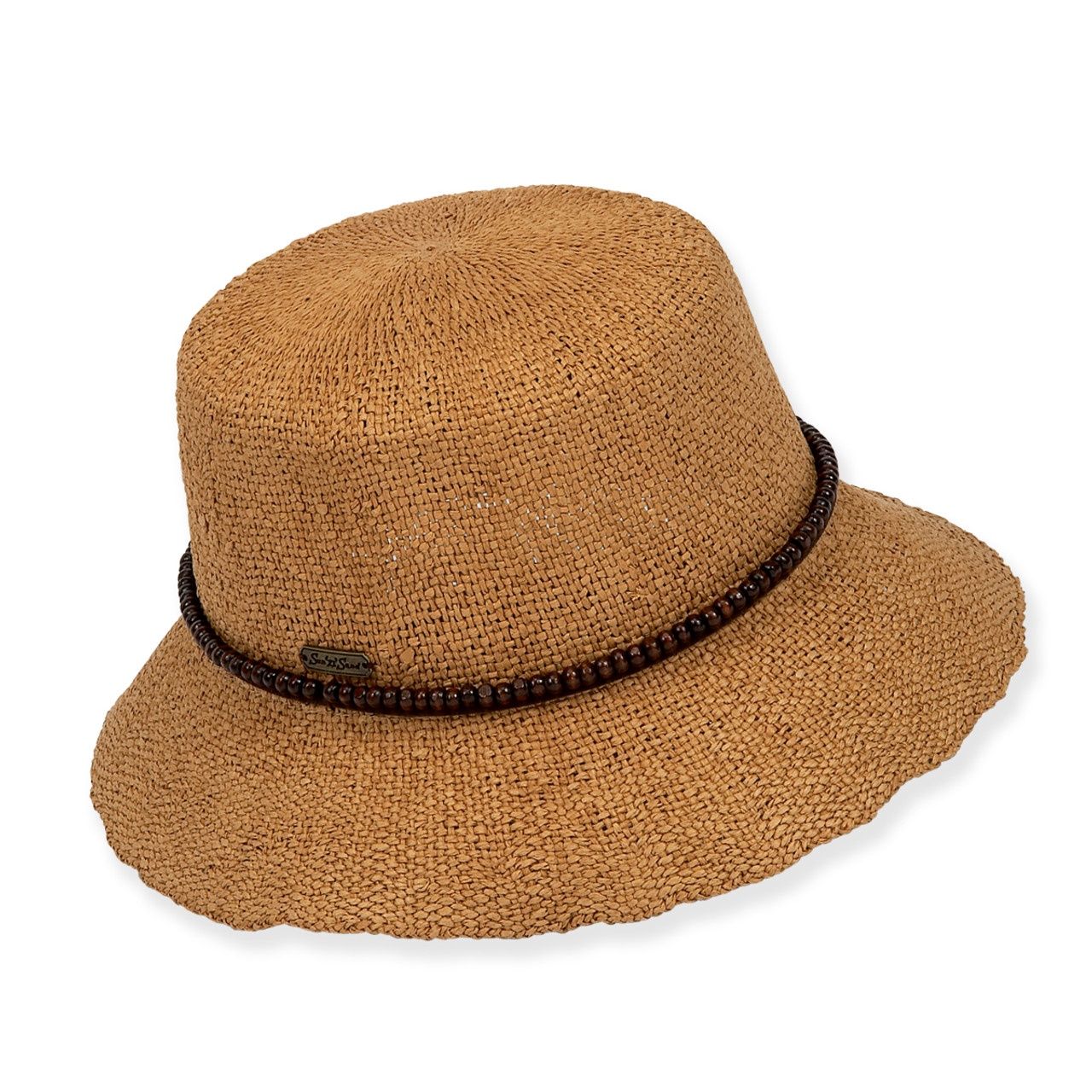 HH1235 | Paper Straw Bucket, Colour: Tan C, Size: O/S