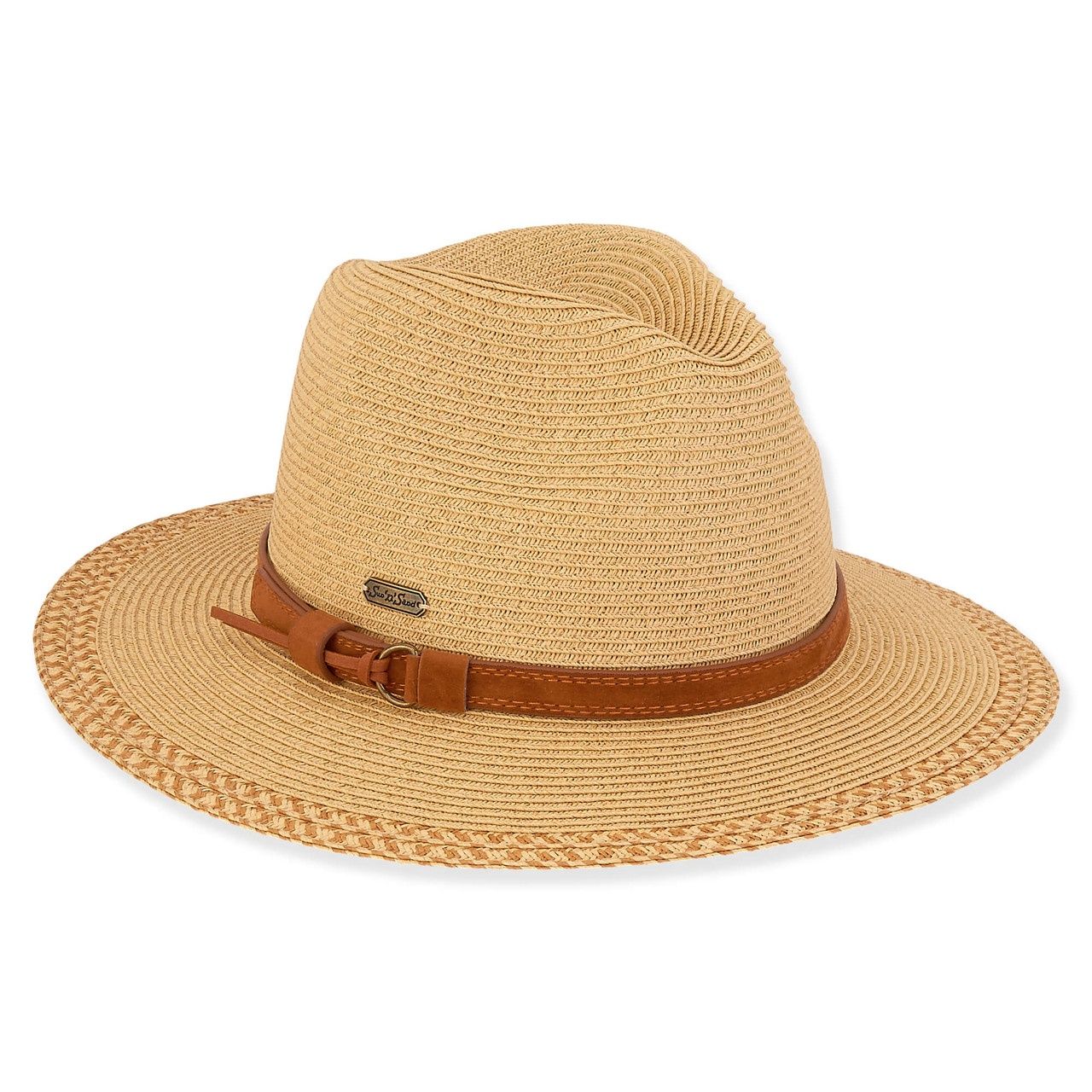 HH3003 Journee | Women's Paper Straw Safari Hat, Colour: Tan B, Size: O/S