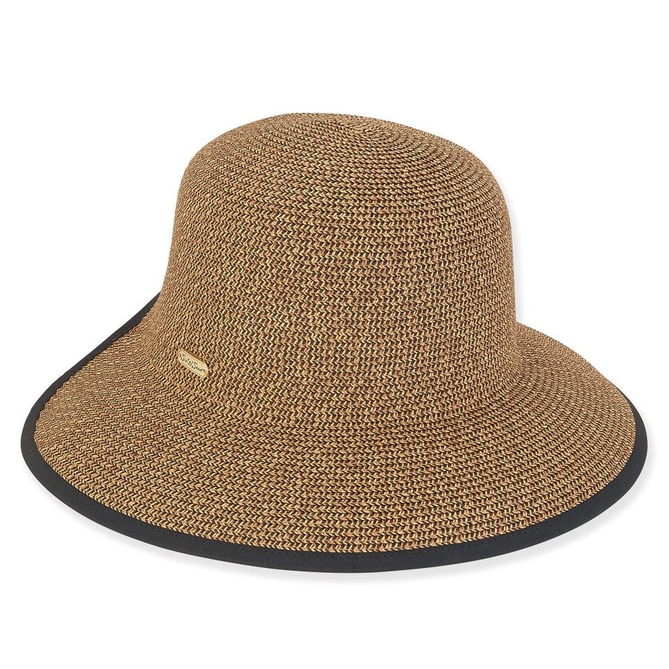 HH2991 Alana | Women's Paper Braid Backless Hat, Colour: Black B, Size: O/S
