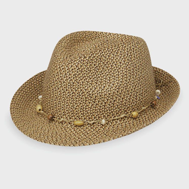 Waverly Fedora Hat, Colour: Mixed Brown, Size: O/S
