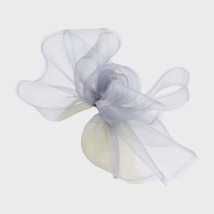 4430 | Ribbon Fascinator, Colour: Grey, Size: O/S