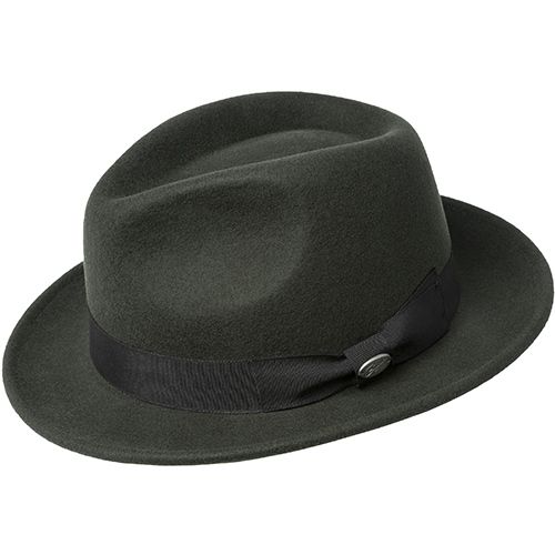 Maglor Wool Felt Fedora, Colour: Forest, Size: Small