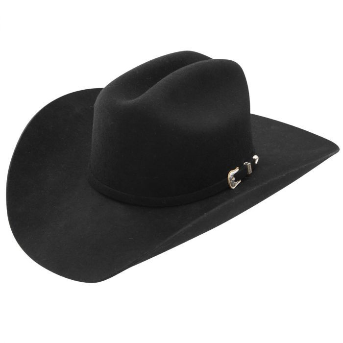 Oak Ridge 3X Wool Cowboy Hat, Colour: Black, Size: 6 7/8