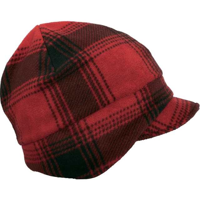 The Adventure Beanie, Colour: Red/Black Plaid, Size: S/M