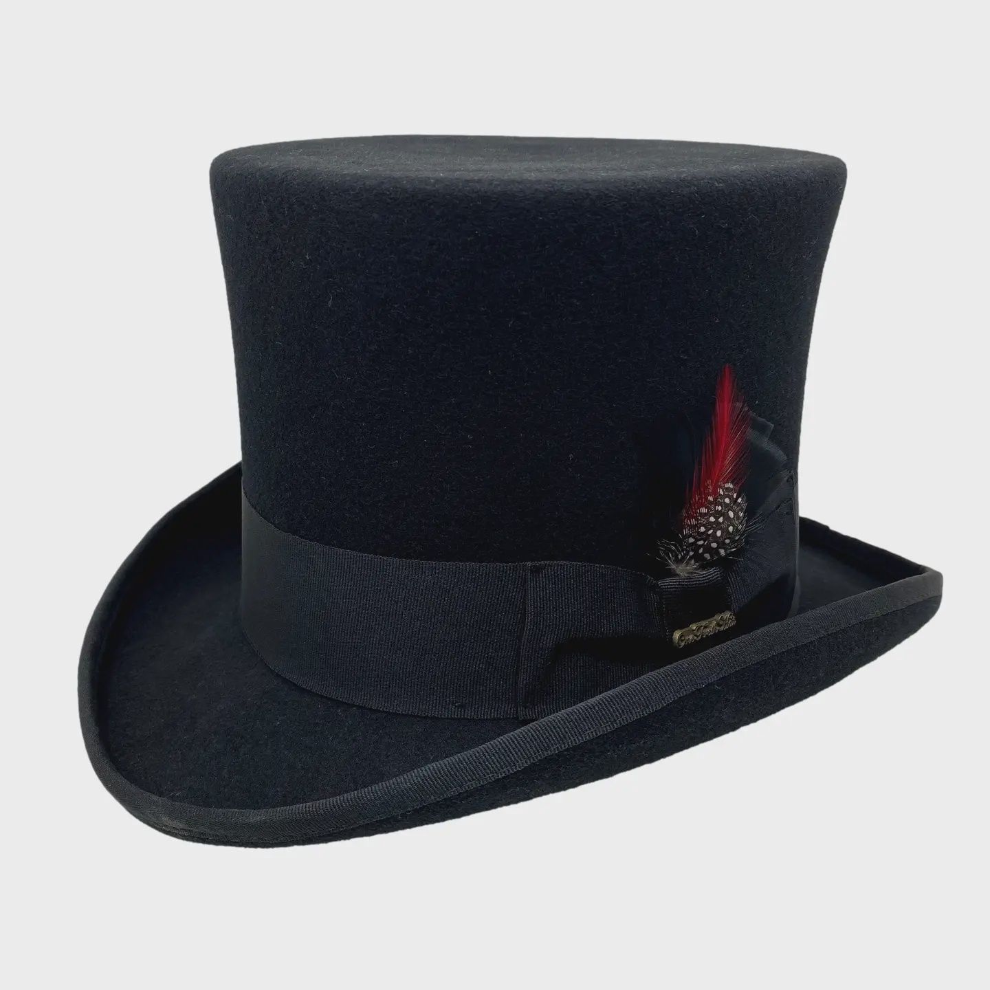 Wool Felt Mad Hatter Top Hat | One Fresh Hat, Colour: Black, Size: Large