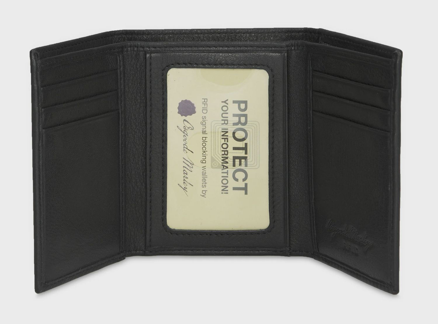 1205 | RFID Double ID Trifold, Colour: Black