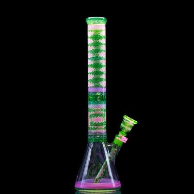 Illadelph Fully Worked UV Watermelon 🍉 Beaker Illadelph Fully Worked UV Watermelon 🍉 Beaker