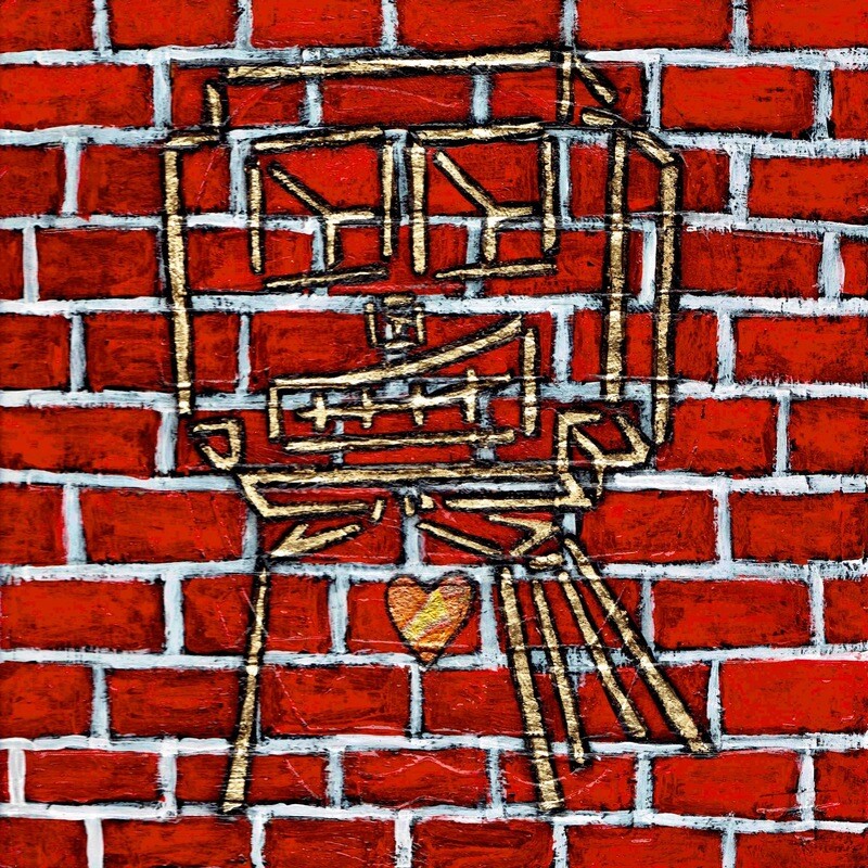 Brick Wall Love Robot