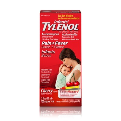 Infants' TYLENOL Acetaminophen Liquid Medicine Cherry - 2.0 Fl Oz
