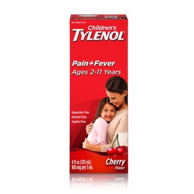 Children S Tylenol Pain + Fever Relief Medicine  Cherry  4 Fl. Oz