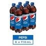 Pepsi cola, 710mL Bottles, 6 Pack Pepsi 6x710ml