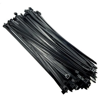 100 pc 8in Cable Ties Black