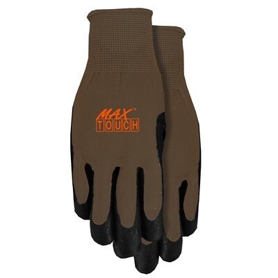 1Pair Gloves Work Mens Max Gripping Touch Screen Compatible Size: L Black/Grey