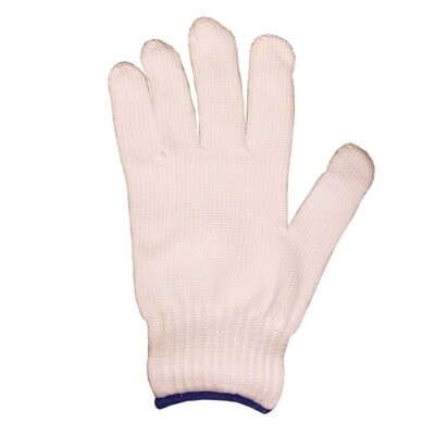 1dz. Knitted Nylon Gloves White (L)