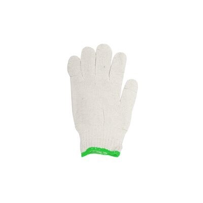1dz. Knitted Poly/Cotton Gloves Unbleached (L)