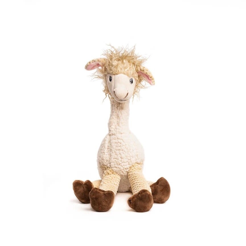 Fabdog Floppy Dog Toy - Llama, Size: Small