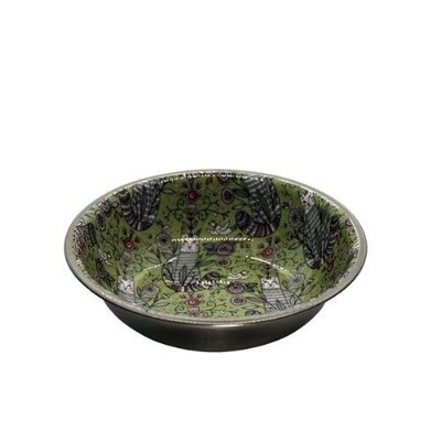 BAXTER &amp; BELLA Selecta Bowl for Cats, Floral Pattern, 11.8 oz (350 ml)