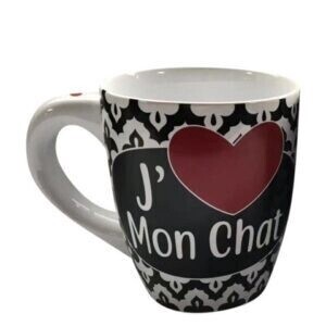 J&#39;Aime Mon Chat Jumbo Mug