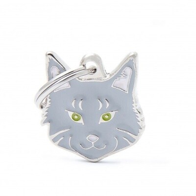 Medaille Chat Médaille Argent Chat Maine Coon