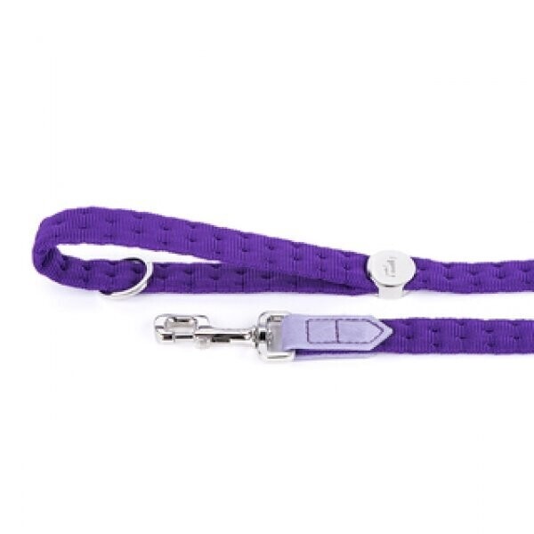 Milano - purple nylon leash Small