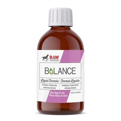 Raw Support B+lance Vitamin &amp; Mineral Supplement 250ml