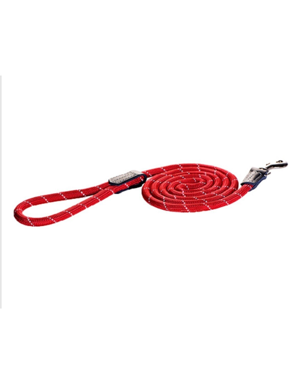 Rogz Med Rope Lead Red 3/8x6ft