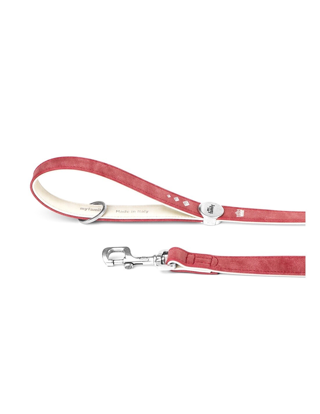 Royal Dog Leash in Fine Crafted Bordeaux Leatherette
