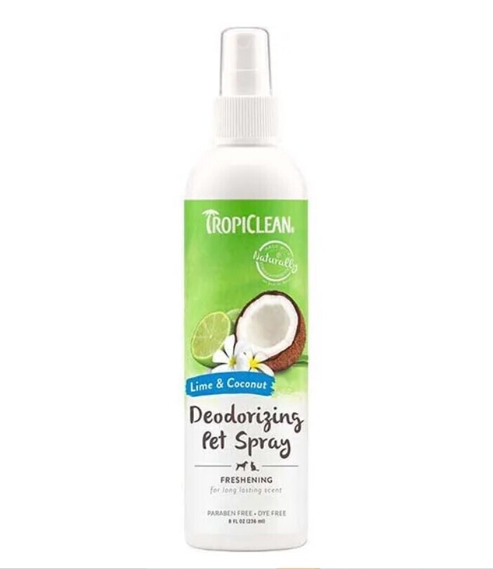 TropiClean Lime & Coconut Deodorizing Spray